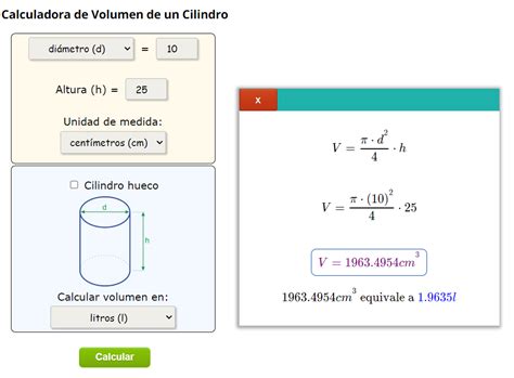 Calculo De Volume De Cilindro - 8