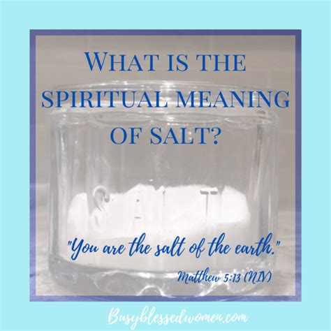 Spiritual Meaning of Salt