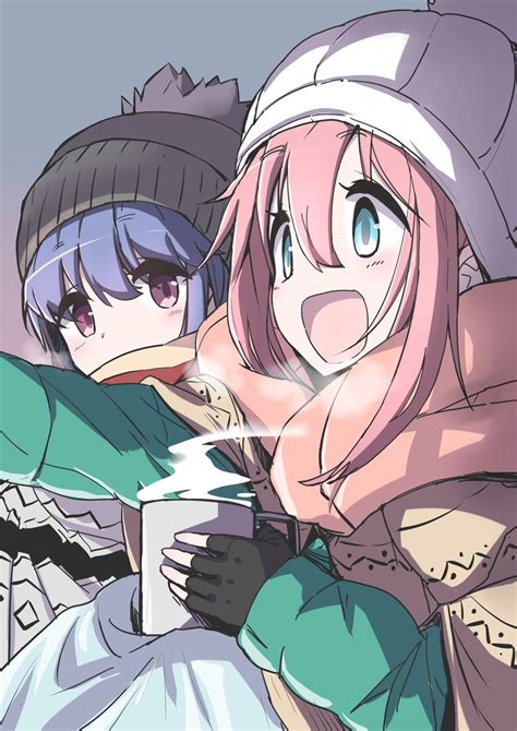 Shima Rin And Kagamihara Nadeshiko Yurucamp Drawn By N2midori Danbooru