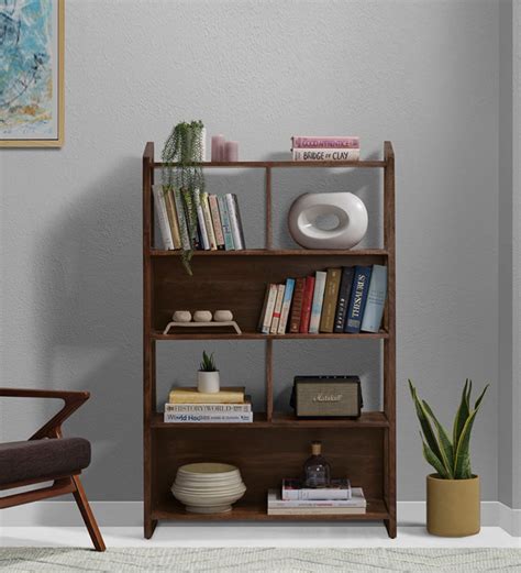 Buy Wordle Sheesham Wood Book Shelf In Provincial Teak Finish At