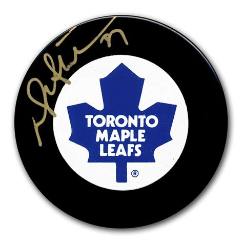 Darryl Sittler Toronto Maple Leafs Gold Autographed Puck Nhl Auctions