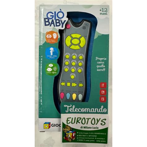 Eurotoys GIOCHERIA GGI230007 GIO BABY TELECOMANDO LUCI E SUONI