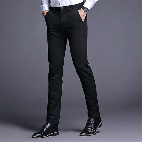 Jbersee Mannen Broek Zwart Bruiloft Pak Broek Slim Grandado