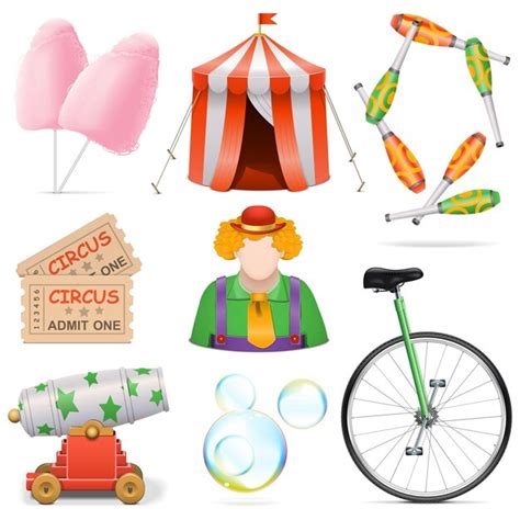 Premium Vector Vector Circus Icons