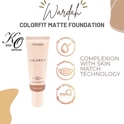 Jual Wardah Colorfit Matte Foundation Spf Pa Ml Shopee Indonesia