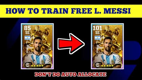 L Messi Free Efootball 2024 Train Players To Max Rating Efootball 24