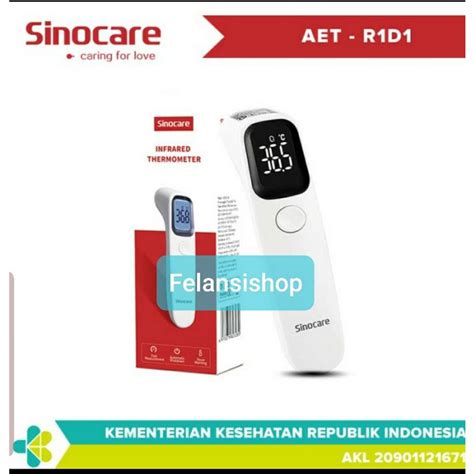 Jual Thermometer Infrared Sinocare Aet R1d1 Termometer Infrared Sinocare Shopee Indonesia