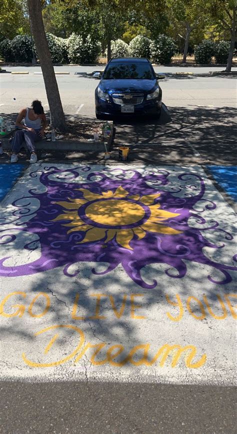 Tangled Themed Parking Spot Parking Spot Painting Parking Lot