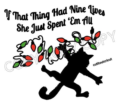 National Lampoon's Christmas Vacation Cat Svg - Etsy | National ...