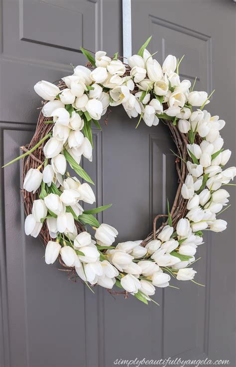 Diy Spring Tulip Wreath 6