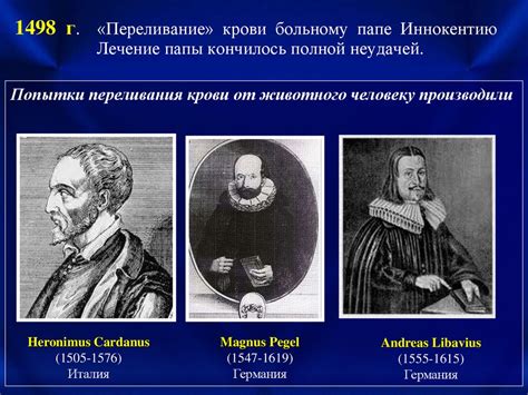 Трансфузиология. История трансфузиологии - online presentation