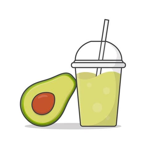 Avocado Juice Or Milkshake In Takeaway Cup