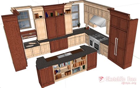 1440 Kitchen Sketchup Model Free Download