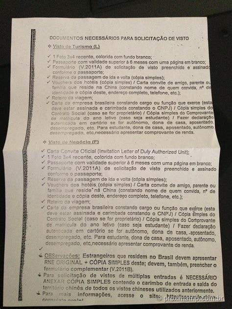 Carta De Convite Para Visto