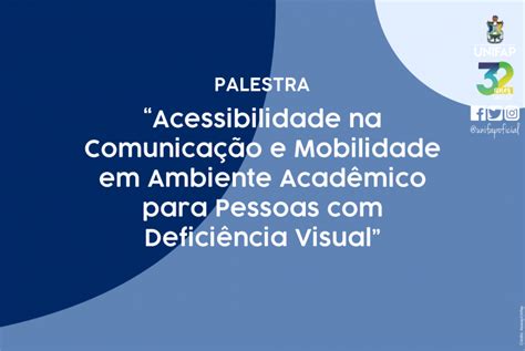 Palestra Abordar Acessibilidade Para Pessoas Defici Ncia Visual Em