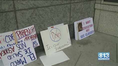 Protesters Rally Against Revising Sex Ed Guidance For California Teachers Youtube