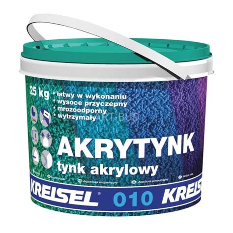 Tynk akrylowy zewnętrzny Akrytynk 010 wodoodporny mrozoodporny 25 kg