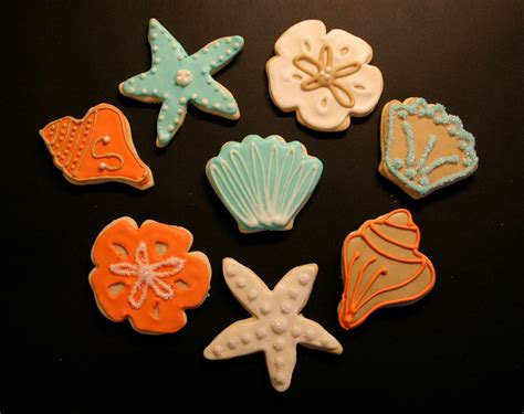 Sea Shell Cookies Cookies Themed Cakes Sea Shells