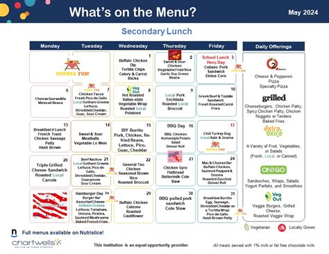 Secondary Lunch Menu | Smithfield Public Schools