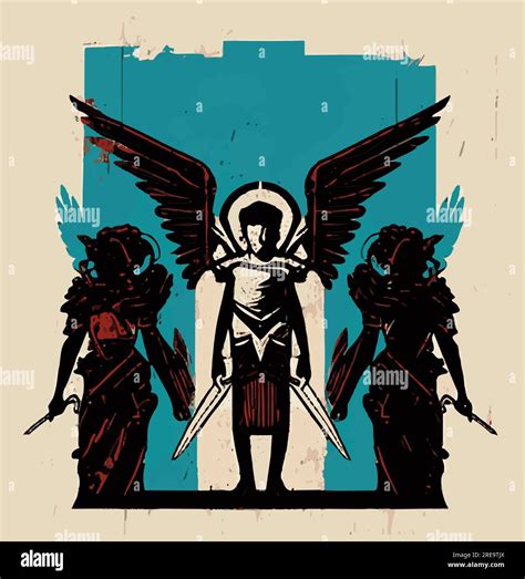 Angel Archangel Michael Stock Vector Images Alamy