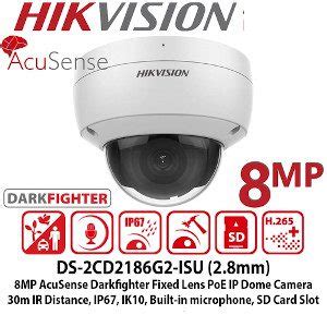 Hikvision Ds Cd G I Su K Mp Acusense Fixed Dome Network