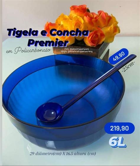 Tigela Premier 6 Litros Conha Tupperware Tigela Magazine Luiza