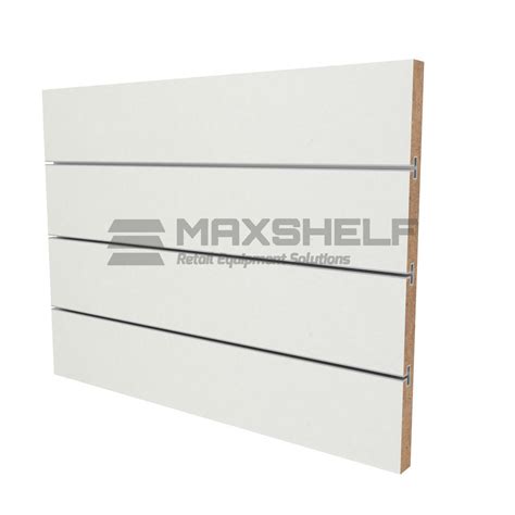 White Slatwall Panel Maxshelf Retail Equipment Solutions