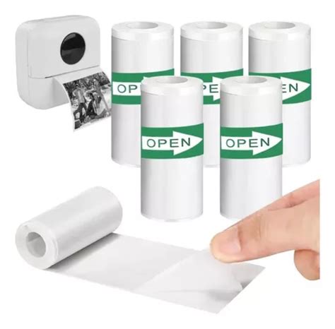 Rollo De Papel De Impresora T Rmica Autoadhesiva X Unid Env O Gratis