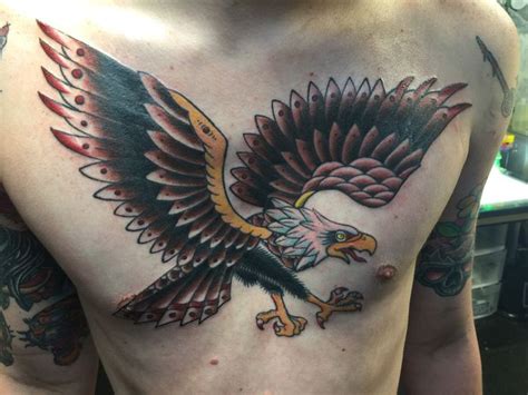 Finally Finished My Eagle Chest Piece By Corey Loftin Fearless Tattoos