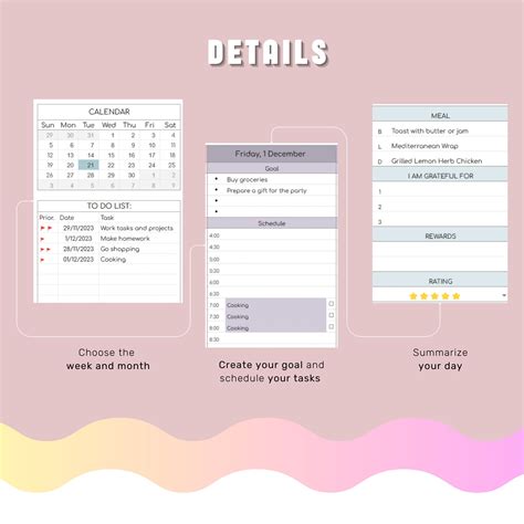 Weekly Planner Excel Template Daily Task Schedule To-do List Excel ...