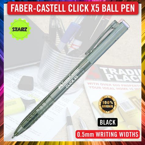 Faber Castell Click X Ball Pen Click X5 0 5mm 1425 Click X7 0 7mm