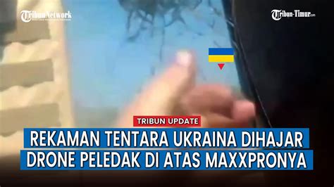 Detik Detik Kendaraan Militer MaxxPro Ukraina Diterjang Drone FPV Rusia