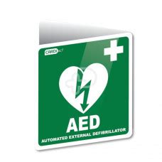 AED Sign Poly 300 X 225mm