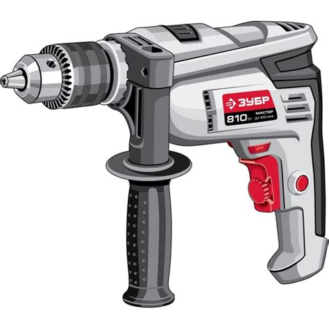 Дрель ударная сетевая 810 Вт ЗУБР ДУ-810 ЭРМ2 810 Вт 2800 об/мин ...