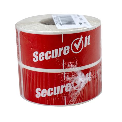 1 × 3 Secureit™ Tamper Evident Labels National Checking