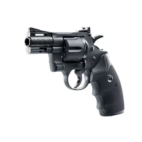 Colt Python Airgun Revolver 25 Black 45mm Pellets Or Bb Co² Wicked Store