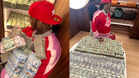 Moneybagg Yo Flexes Millions In Gold Bricks And Cash On His Birthday