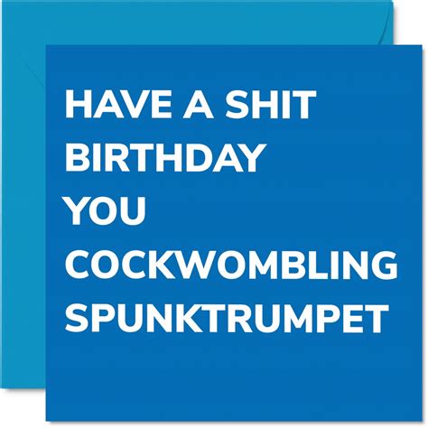 Buy Rude Birthday Cards For Men Women C Ckwombling Funny Happy