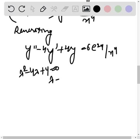 Solve The Given Nonhomogeneous Linear ODE By Variation Of Parameters Or