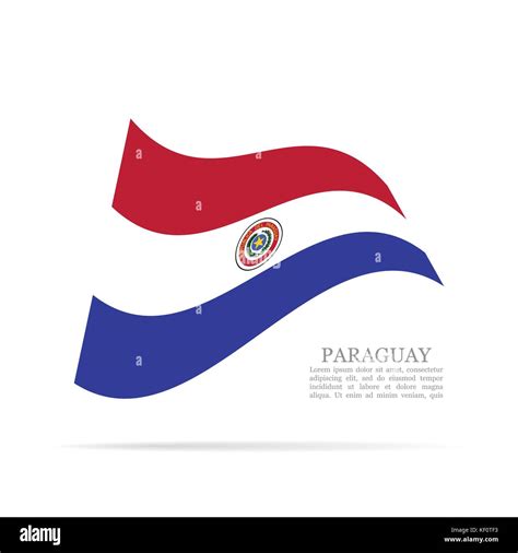 Paraguay National Flag Waving Vector Icon Stock Vector Image And Art Alamy