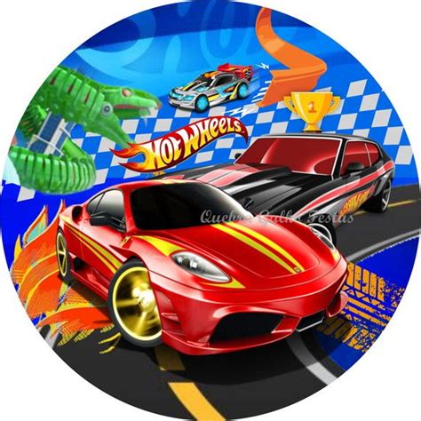 Best Painel Redondo Tecido Sublimado D Hot Wheels Wrd Artofit