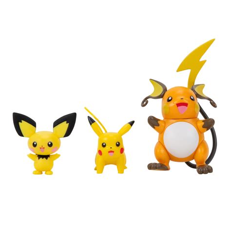 Buy Pokemon Select Evolution 3 Pack Features 2 Inch Pichu And Pikachu