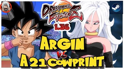 DBFZ Argin Vs A21Cowprint VegetaSSB GokuGT Goku Vs Cell A21