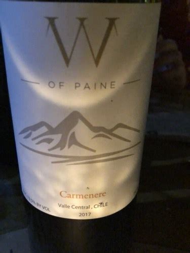 William Cole W Of Paine Carmenere Vivino Us