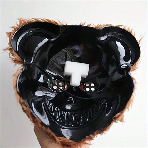 Horror Devil Bear & Rabbit Mask, Creepy Full Face Mask Dress Up ...