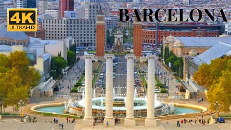 BARCELONA SPAIN Amazing Drone 4K 60FPS ULTRA HD Video By Drone