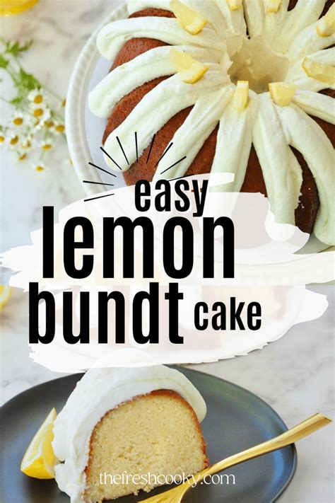 Best Lemon Bundt Cake With Cream Cheese Frosting • The Fresh Cooky