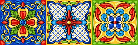 Teste Padrão Do Azulejo De Talavera Do Mexicano Ilustração Do Vetor