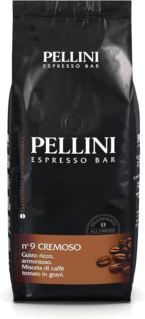 Pellini N 9 Crémeux Café en Grains pour Espresso 1kg Mélange d