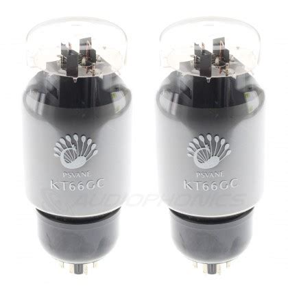 PSVANE KT66GC Tubes de Puissance Paire Appairée Audiophonics